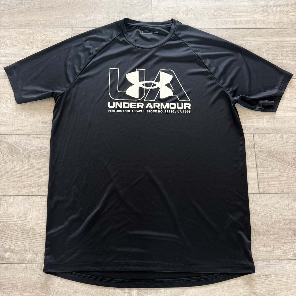 Under Armour Mens XL Black Loose Fit Logo Graphic